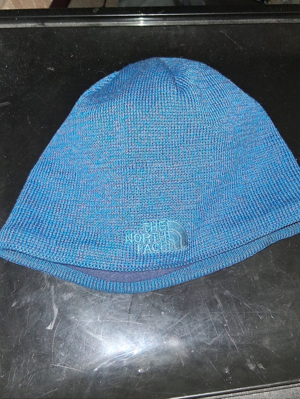 The North Face Teal-Blue Ribbed Beanie